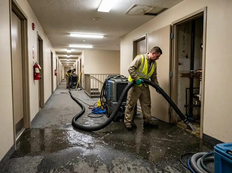 multi-unit-apartment-hallway-f-005 — frequently asked questions, Emergency Burst Pipe Water Extraction & Removal in Altavist…
